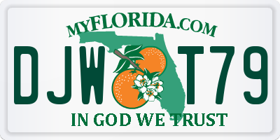 FL license plate DJWT79