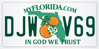 FL license plate DJWV69