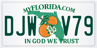 FL license plate DJWV79