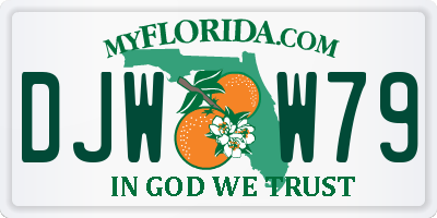 FL license plate DJWW79