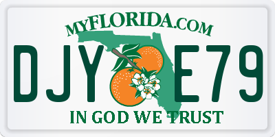 FL license plate DJYE79