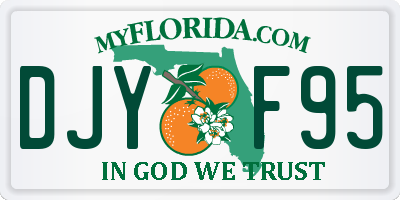 FL license plate DJYF95