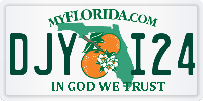 FL license plate DJYI24