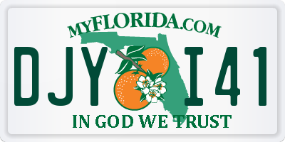 FL license plate DJYI41