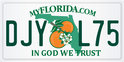 FL license plate DJYL75