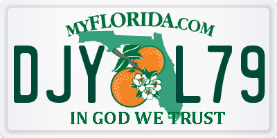 FL license plate DJYL79