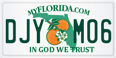 FL license plate DJYM06