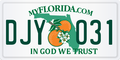 FL license plate DJYO31