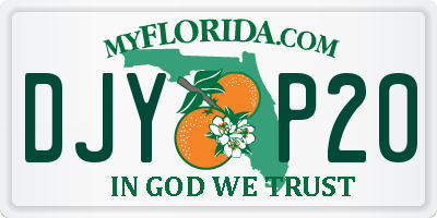 FL license plate DJYP20