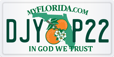 FL license plate DJYP22