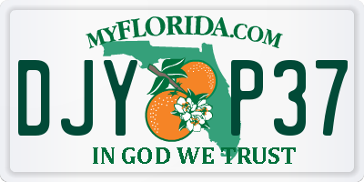 FL license plate DJYP37