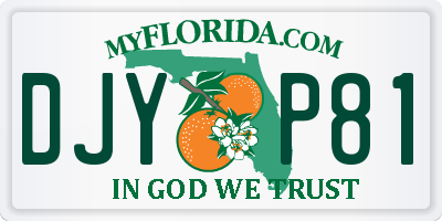 FL license plate DJYP81