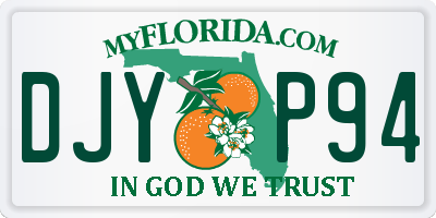 FL license plate DJYP94