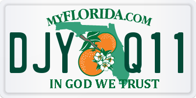 FL license plate DJYQ11