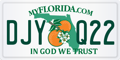 FL license plate DJYQ22