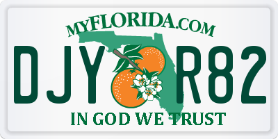FL license plate DJYR82