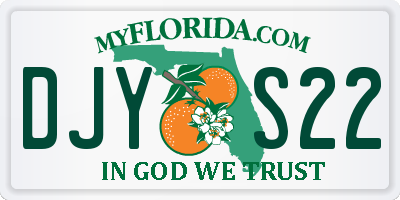 FL license plate DJYS22