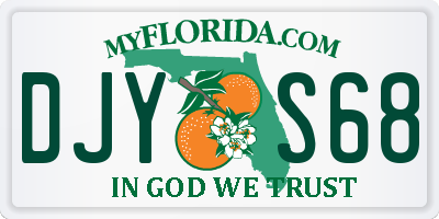 FL license plate DJYS68