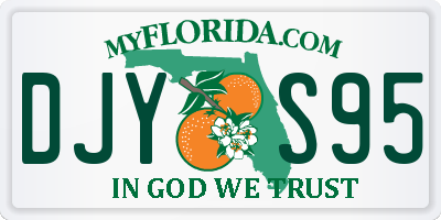 FL license plate DJYS95