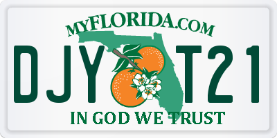 FL license plate DJYT21