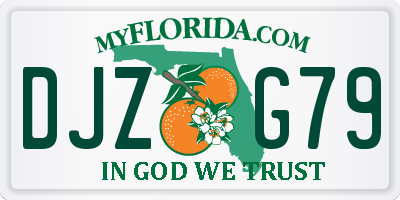 FL license plate DJZG79