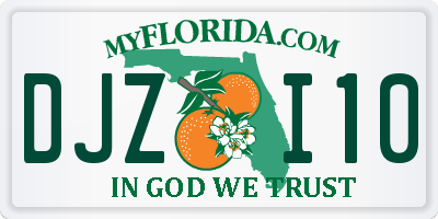 FL license plate DJZI10