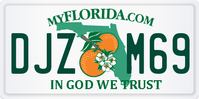 FL license plate DJZM69