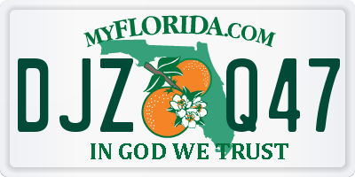 FL license plate DJZQ47