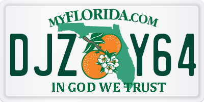 FL license plate DJZY64
