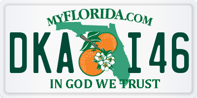 FL license plate DKAI46