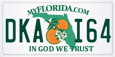 FL license plate DKAI64