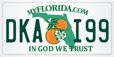 FL license plate DKAI99