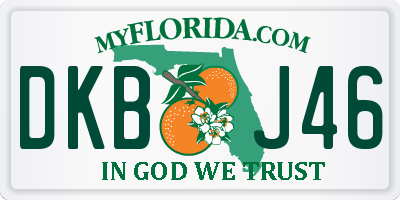 FL license plate DKBJ46