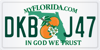 FL license plate DKBJ47