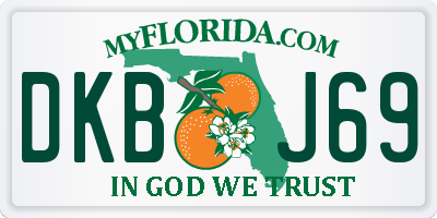 FL license plate DKBJ69