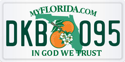 FL license plate DKBO95