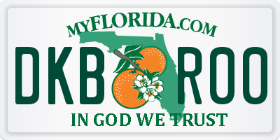 FL license plate DKBR00