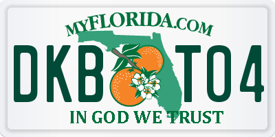 FL license plate DKBT04