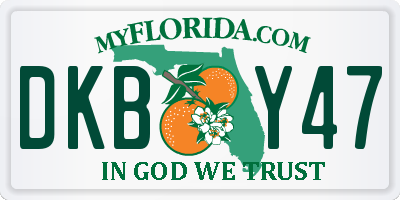 FL license plate DKBY47