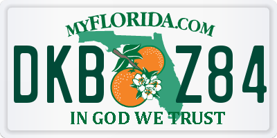FL license plate DKBZ84