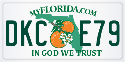 FL license plate DKCE79