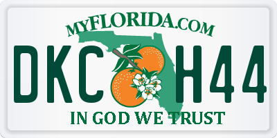 FL license plate DKCH44
