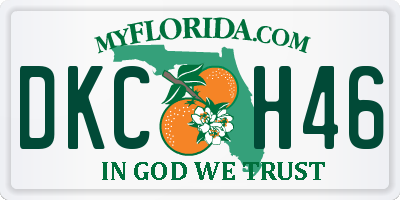 FL license plate DKCH46