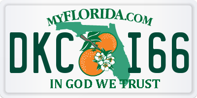 FL license plate DKCI66