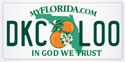 FL license plate DKCL00