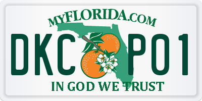 FL license plate DKCP01