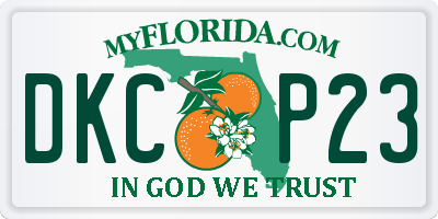 FL license plate DKCP23