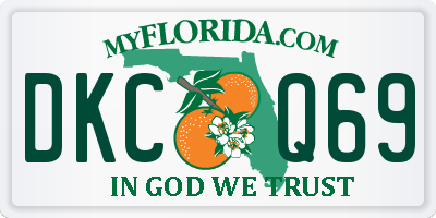 FL license plate DKCQ69