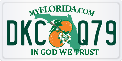 FL license plate DKCQ79