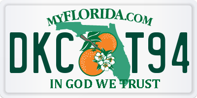 FL license plate DKCT94